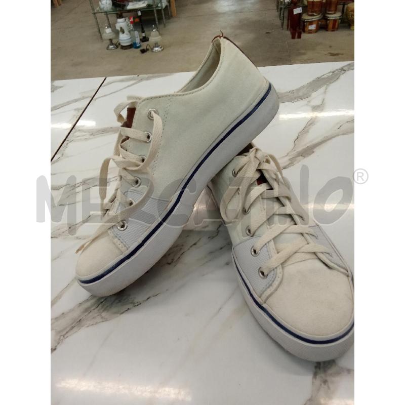 SCARPE UOMO BIANCHE TELA POLO RALPH LAUREN  | Mercatino dell'Usato San giorgio del sannio 2