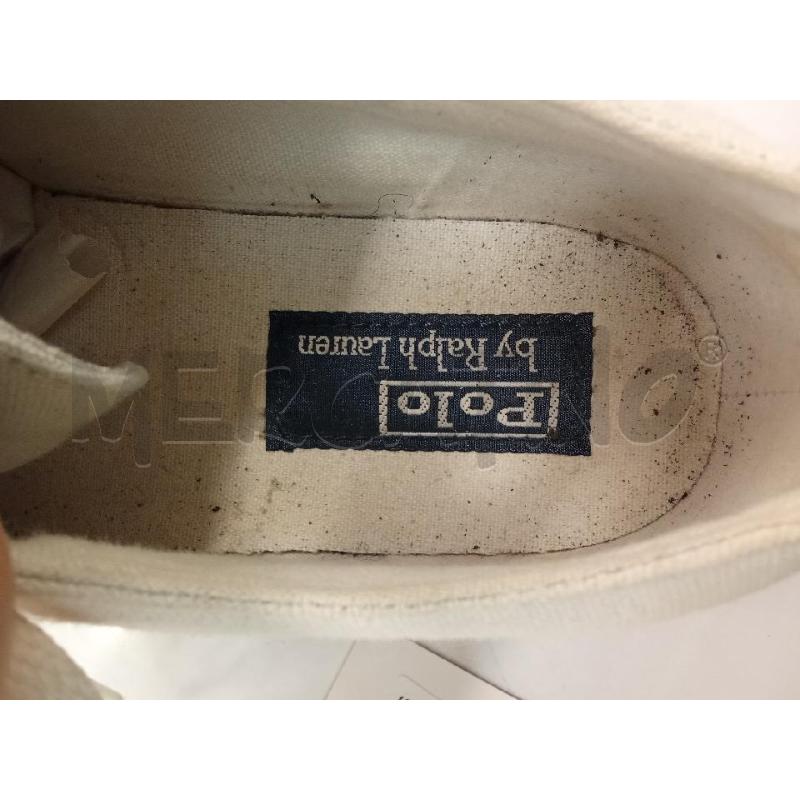 SCARPE UOMO BIANCHE TELA POLO RALPH LAUREN  | Mercatino dell'Usato San giorgio del sannio 4