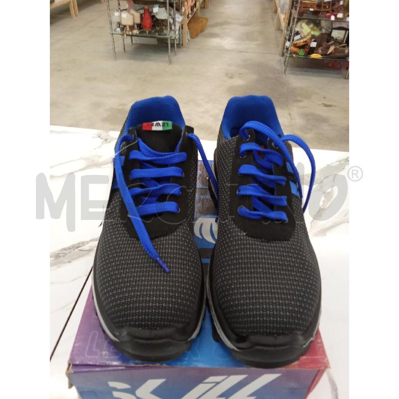 SCARPE UOMO DA LAVORO NERO LACCI BLU INS BLU LEWER PORTO S3 | Mercatino dell'Usato San giorgio del sannio 1