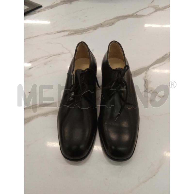 SCARPE UOMO NERE LACCI ELEGANTI SOLDINI  | Mercatino dell'Usato San giorgio del sannio 1
