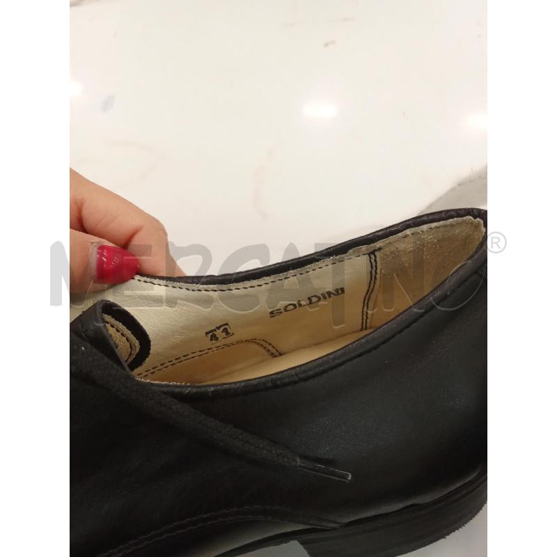 SCARPE UOMO NERE LACCI ELEGANTI SOLDINI  | Mercatino dell'Usato San giorgio del sannio 4