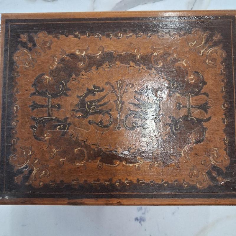 SCATOLA LEGNO CARILLON INTARSIO  | Mercatino dell'Usato San giorgio del sannio 4