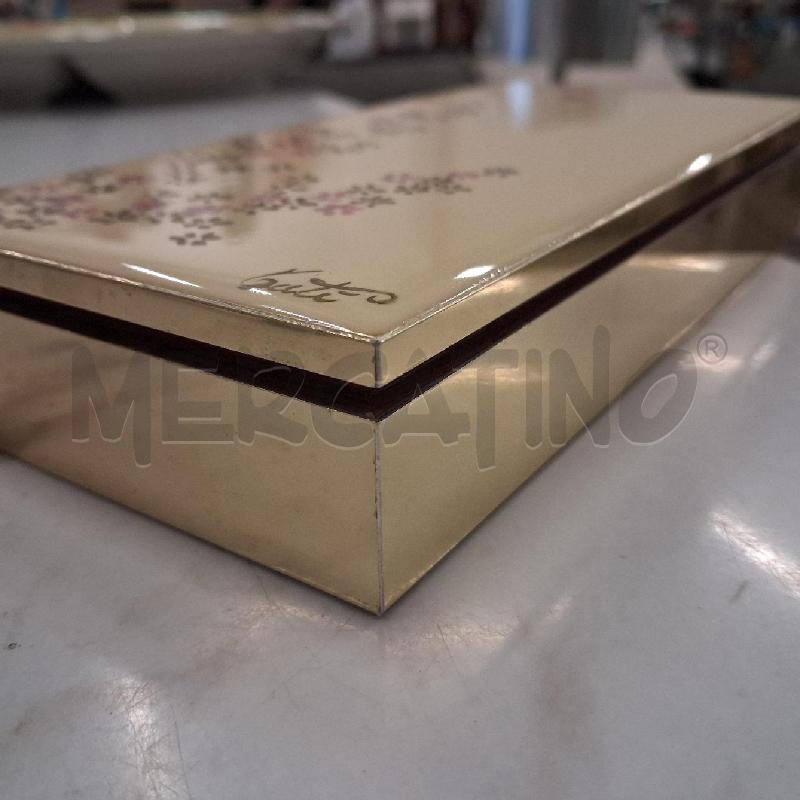 SCATOLA LEGNO PORTAOGGETTI DEC A MANO  | Mercatino dell'Usato San giorgio del sannio 3