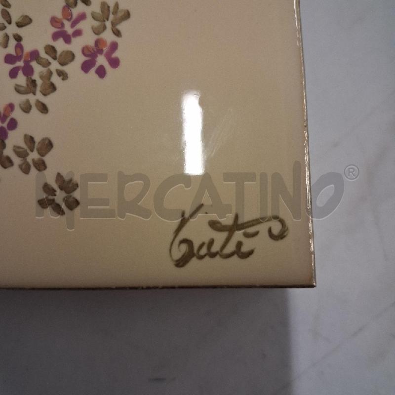 SCATOLA LEGNO PORTAOGGETTI DEC A MANO  | Mercatino dell'Usato San giorgio del sannio 5