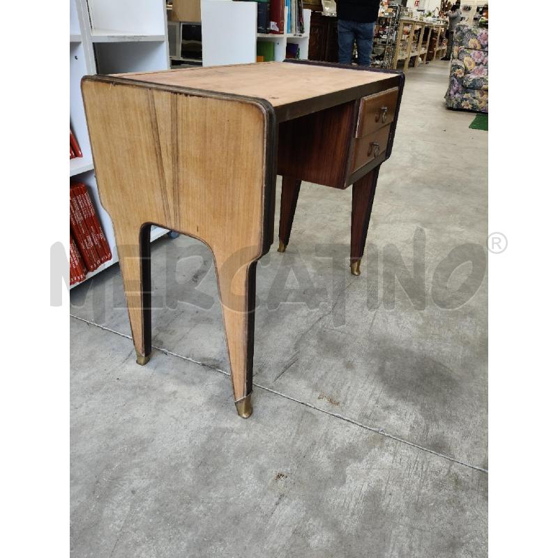 SCRIVANIA LEGNO CON CASSETTINI MANIGLIE ANNI 50 | Mercatino dell'Usato San giorgio del sannio 3
