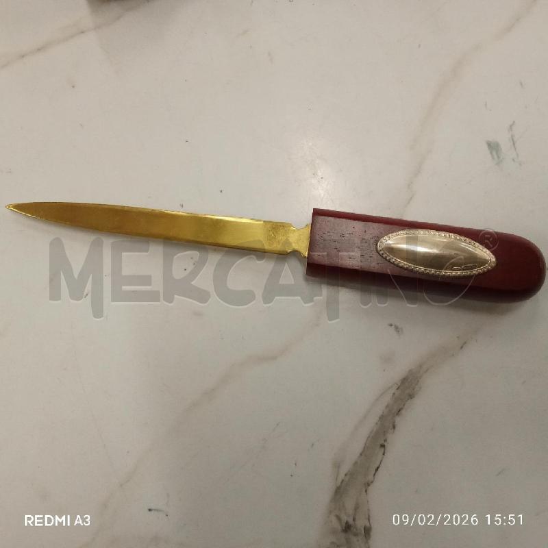 SCRIVANIA SET LEGNO PLACC ARGENTATO  | Mercatino dell'Usato San giorgio del sannio 4