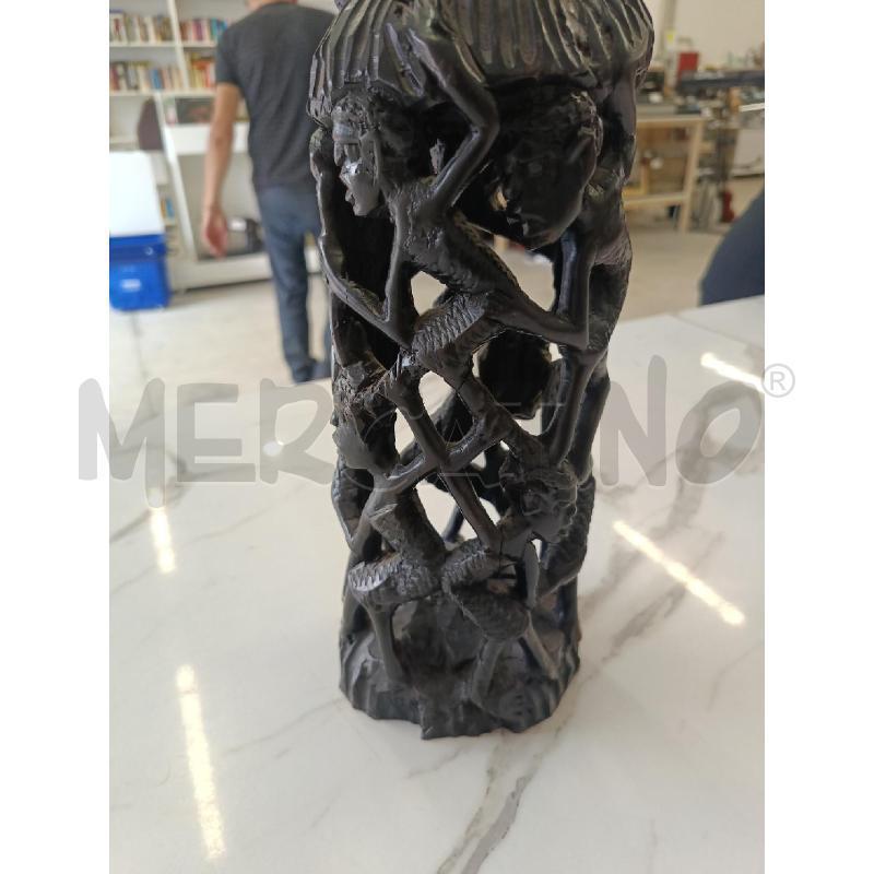 SCULTURA INDIGENA COLOR EBANO  | Mercatino dell'Usato San giorgio del sannio 3