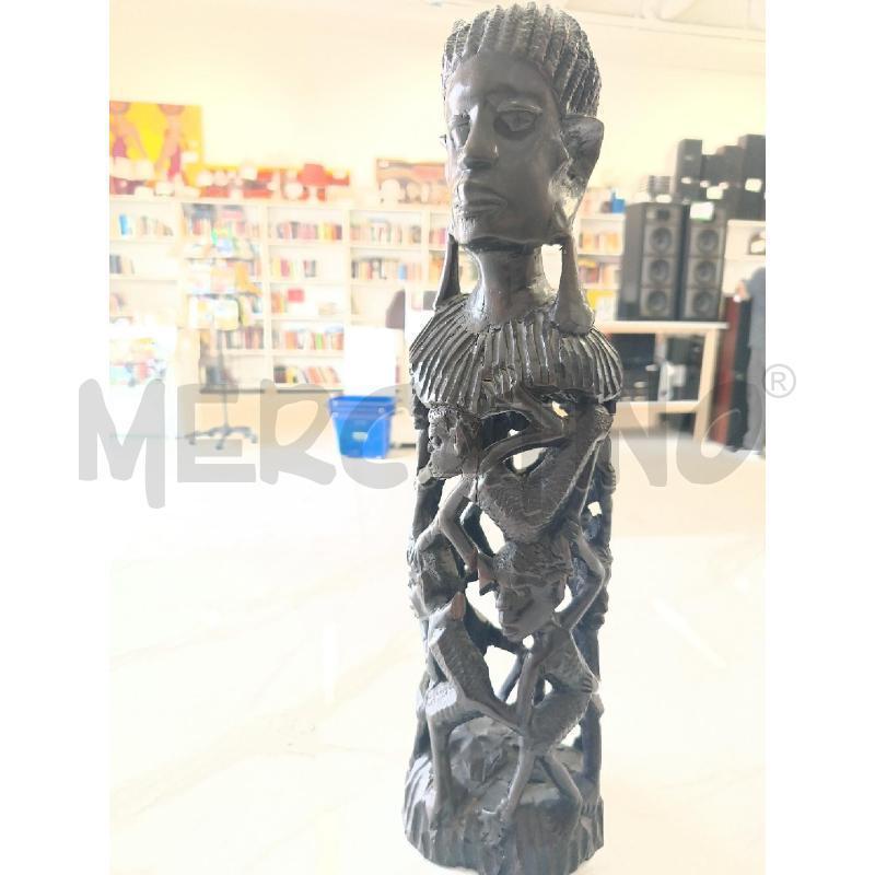 SCULTURA INDIGENA COLOR EBANO  | Mercatino dell'Usato San giorgio del sannio 5