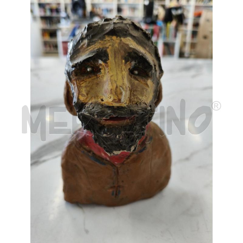SCULTURA PICCOLA UOMO TERRACOTTA  | Mercatino dell'Usato San giorgio del sannio 1