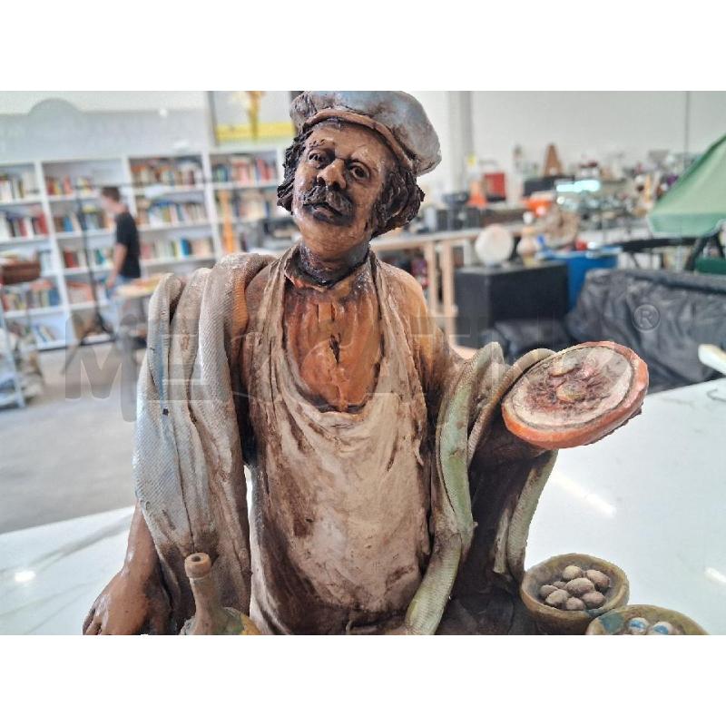 SCULTURA PIZZAIOLO TERRACOTTA  | Mercatino dell'Usato San giorgio del sannio 3
