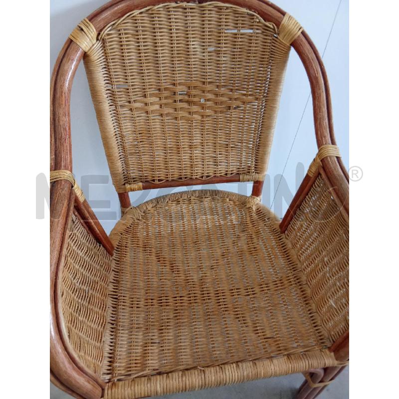 SEDIA LEGNO VIMINI  | Mercatino dell'Usato San giorgio del sannio 4