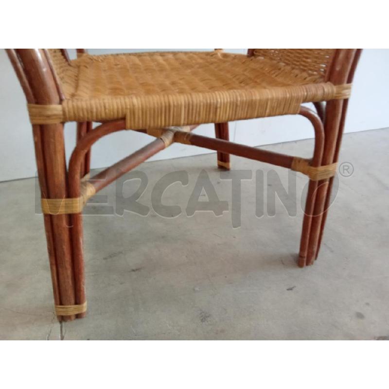 SEDIA LEGNO VIMINI  | Mercatino dell'Usato San giorgio del sannio 5