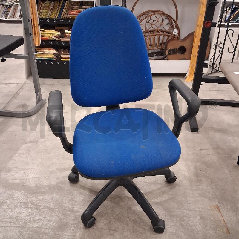 SEDIA UFFICIO BLU NERA  | Mercatino dell'Usato San giorgio del sannio 1