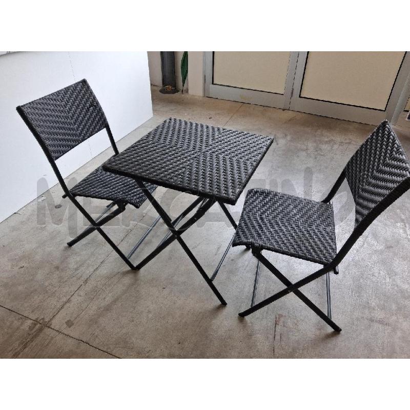 SEDIE PZ. 2 GIARDINO + TAVOLO PIEGEHVOLE | Mercatino dell'Usato San giorgio del sannio 1