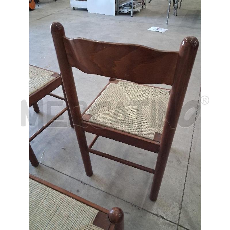 SEDIE PZ. 4 LEGNO FONDELLOPAGLIA  | Mercatino dell'Usato San giorgio del sannio 4