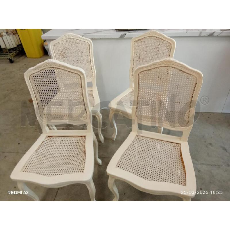 SEDIE PZ. 4 SHABBY CHIC  | Mercatino dell'Usato San giorgio del sannio 1