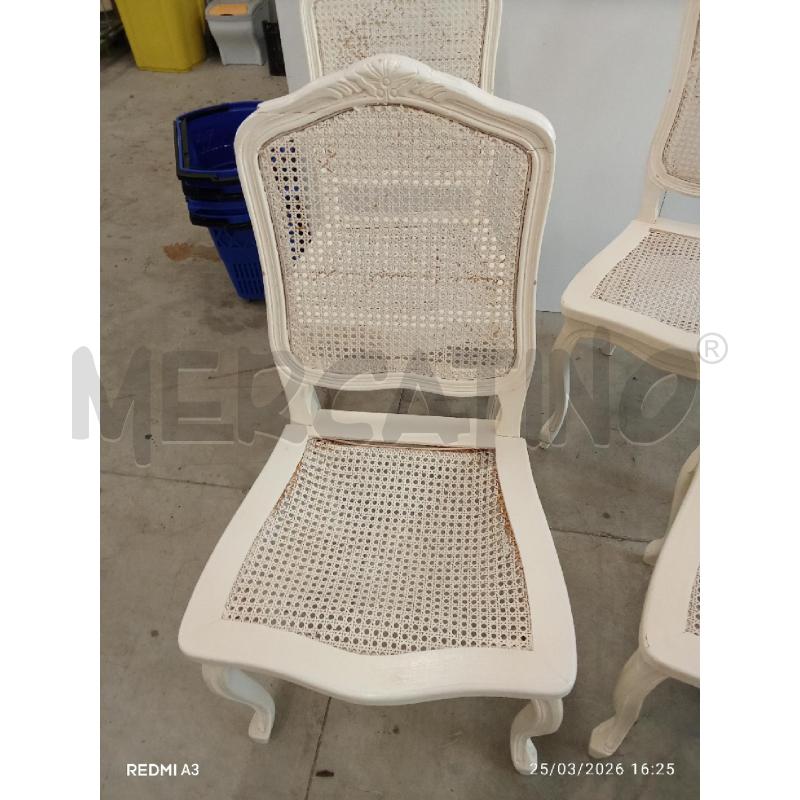 SEDIE PZ. 4 SHABBY CHIC  | Mercatino dell'Usato San giorgio del sannio 2