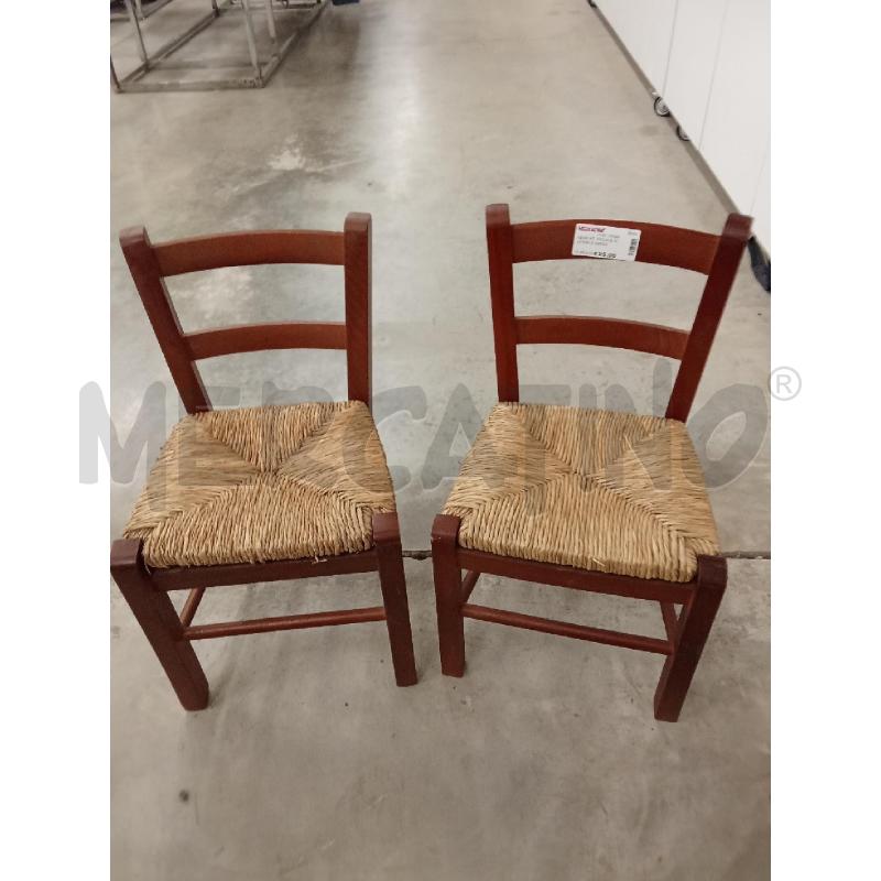 SEDIE PZ. PICCOLE IN LEGNO E CORDA  | Mercatino dell'Usato San giorgio del sannio 1
