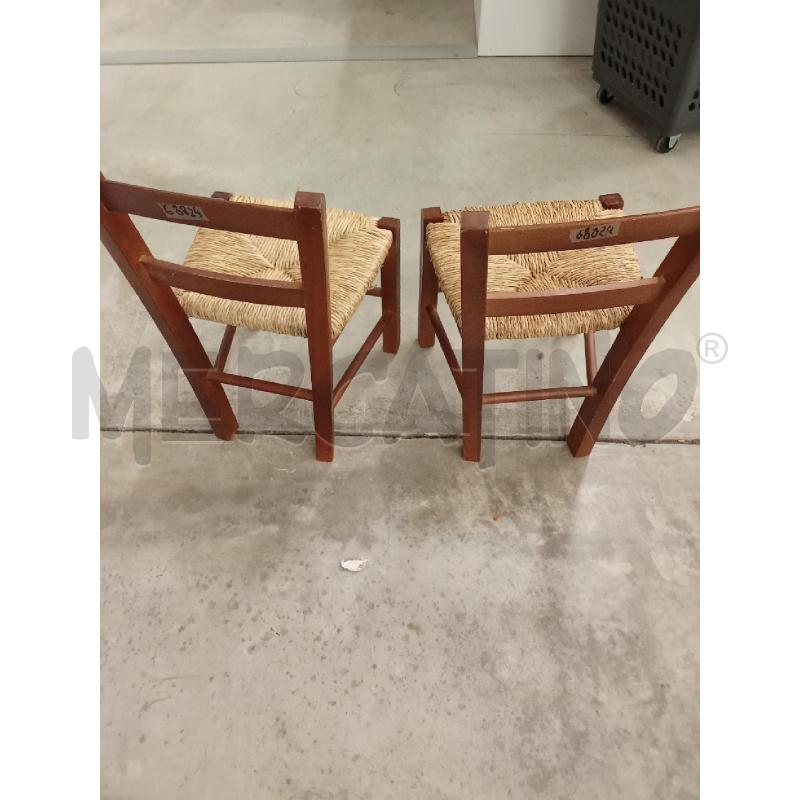 SEDIE PZ. PICCOLE IN LEGNO E CORDA  | Mercatino dell'Usato San giorgio del sannio 2