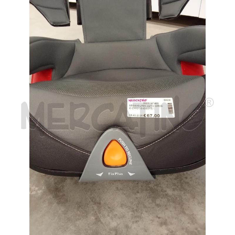 SEGGIOLINO AUTO GRIGIO CHICCO OASYS ISOFIX  | Mercatino dell'Usato San giorgio del sannio 3