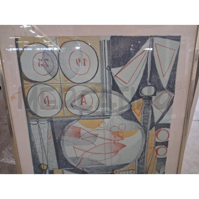 SERIGRAFIA ASTRATTISMO GEOMETRICO 90/100 DE GREGORIO  | Mercatino dell'Usato San giorgio del sannio 3