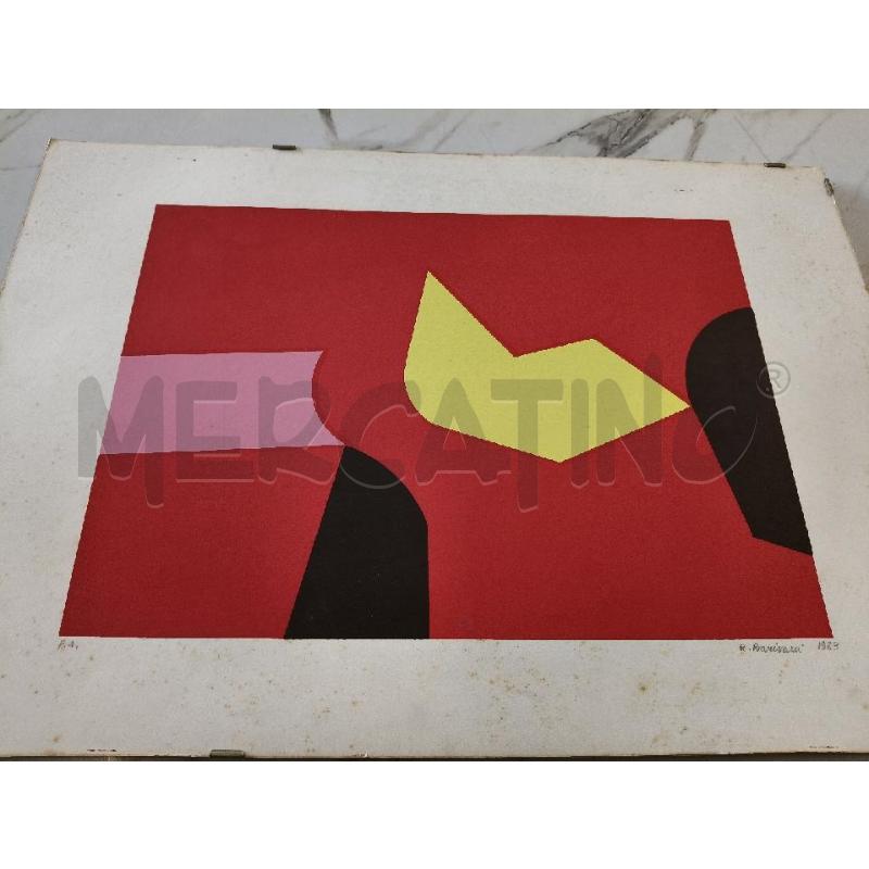 SERIGRAFIA BARISANI ROSSA GIALLA ROSA  | Mercatino dell'Usato San giorgio del sannio 4