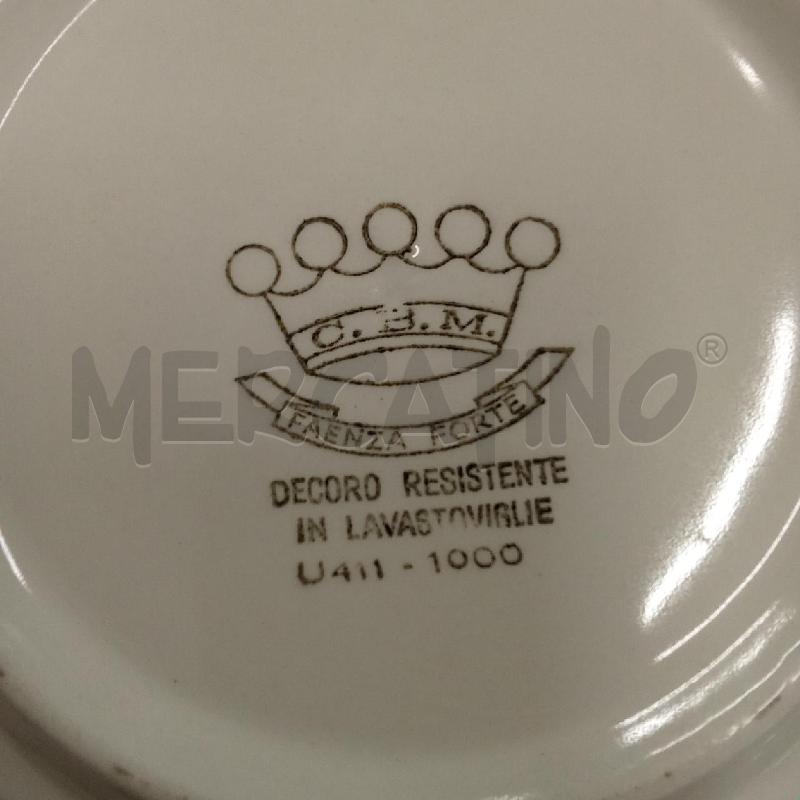 SERVIZIO PIATTI FAENZA FORTE DECORO RESISTENTE  | Mercatino dell'Usato San giorgio del sannio 4