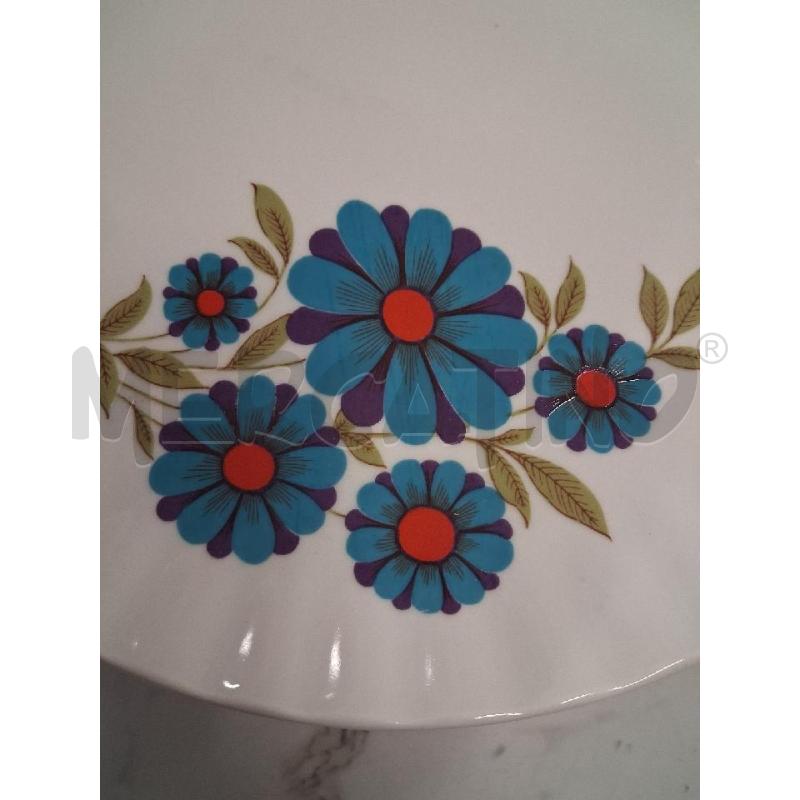 SERVIZIO PIATTI FIORE BLU VIOLA PZ 12  | Mercatino dell'Usato San giorgio del sannio 3