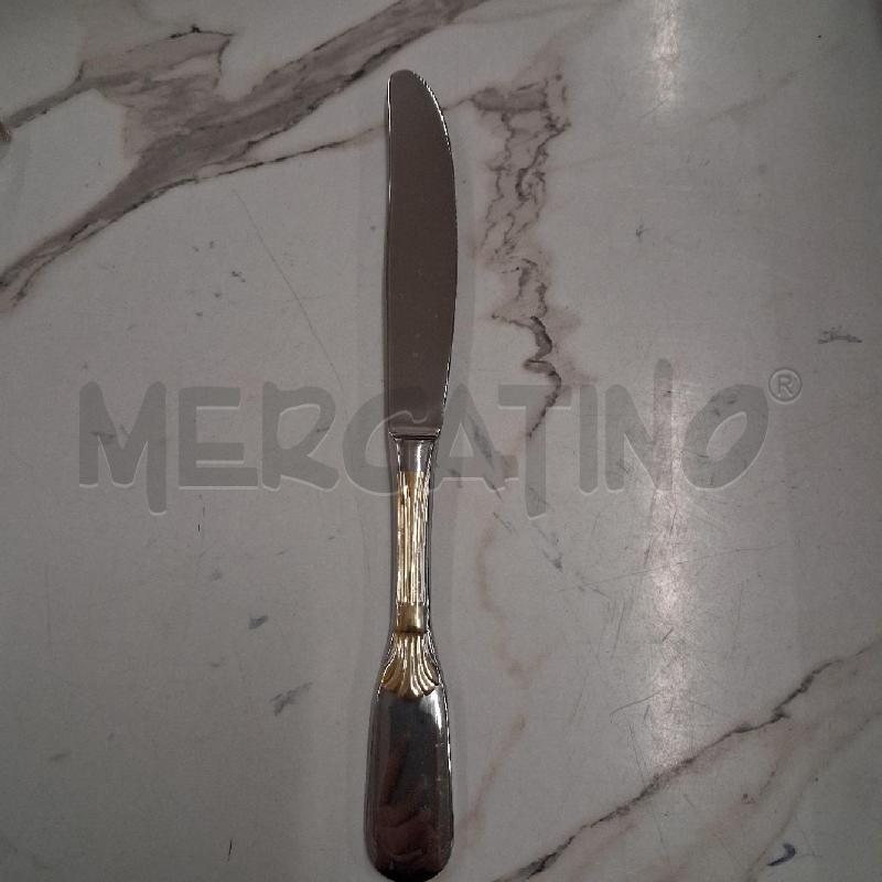 SERVIZIO POSATE ACCIAIO RIGO DORATO  | Mercatino dell'Usato San giorgio del sannio 4