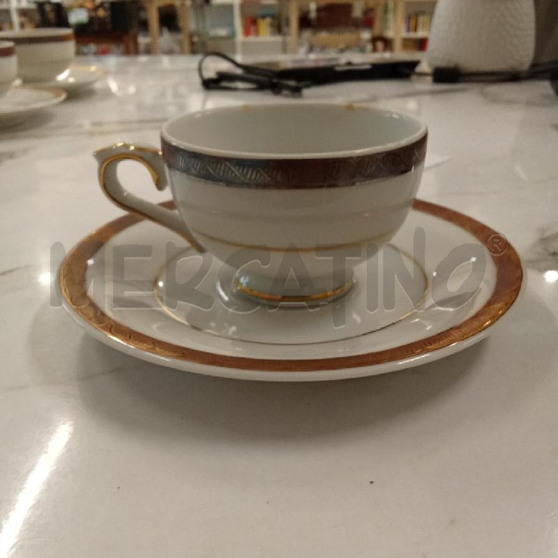 SERVIZIO TAZZE CAFFE BIANCHE BORDO DORATO BAVARIA | Mercatino dell'Usato San giorgio del sannio 4