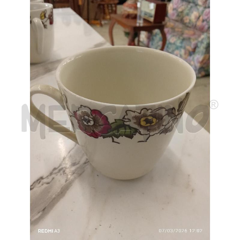 SERVIZIO TAZZE FIORI PZ6 +3 ACCESSORI  | Mercatino dell'Usato San giorgio del sannio 2