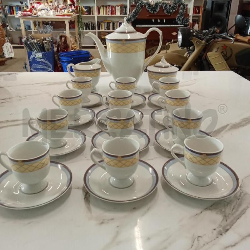 SERVIZIO TAZZE PORCELLANA RIGO BLU  VONESTRAUSS | Mercatino dell'Usato San giorgio del sannio 1