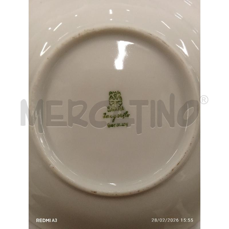 SERVIZIO TAZZINE RIGO DORATO BLU BAVARIA  | Mercatino dell'Usato San giorgio del sannio 5