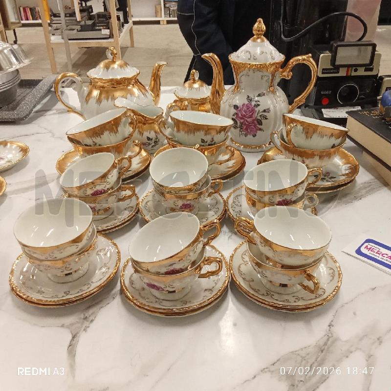SERVIZIO TAZZINE THE CAFFÈ BAVARIA RIGO DORATO ROSELLINE  | Mercatino dell'Usato San giorgio del sannio 1