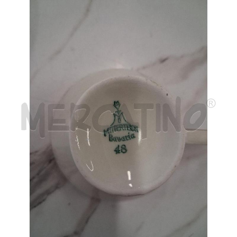 SERVIZIO THE CAFFÈ BAVARIA BORDO MAGENTA DORATO  | Mercatino dell'Usato San giorgio del sannio 5