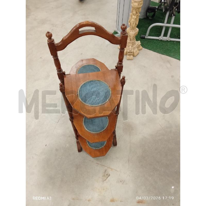 SERVOMUTO LEGNO RICHIUDIBILE FONDELLI STOFFA INIZIO SECOLO  | Mercatino dell'Usato San giorgio del sannio 1