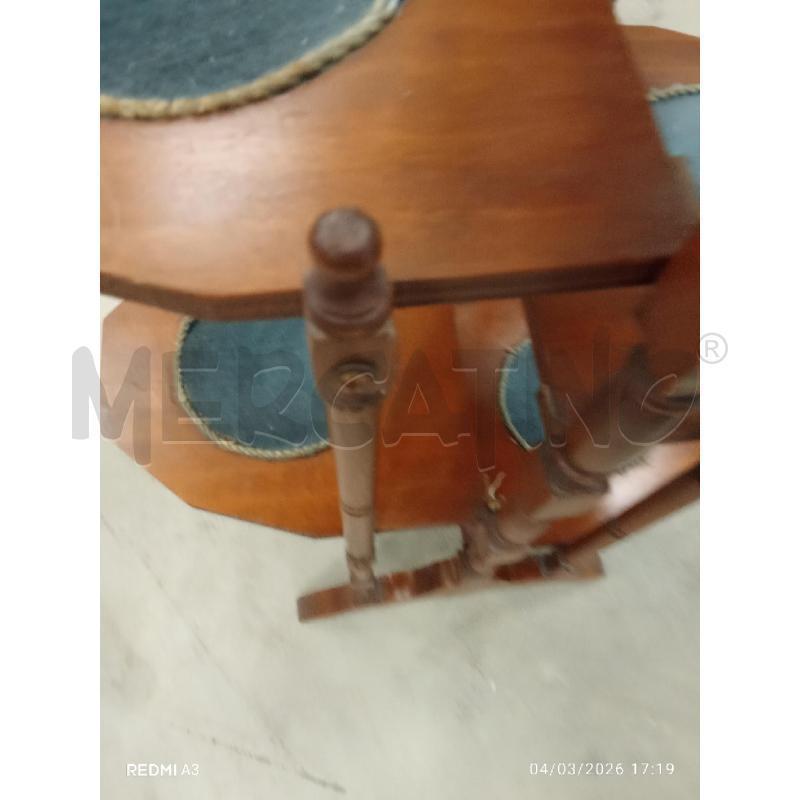SERVOMUTO LEGNO RICHIUDIBILE FONDELLI STOFFA INIZIO SECOLO  | Mercatino dell'Usato San giorgio del sannio 3