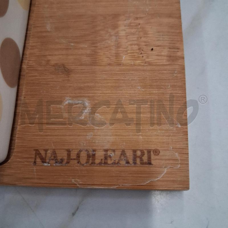 SET BAGNO CERAMICA NAJOLEARI BASE LEGNO  | Mercatino dell'Usato San giorgio del sannio 4