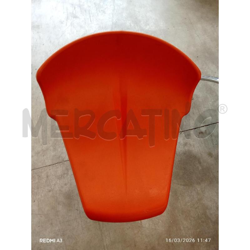SGABELLO ARANCIO SHIVER DESIGN GABER  | Mercatino dell'Usato San giorgio del sannio 3
