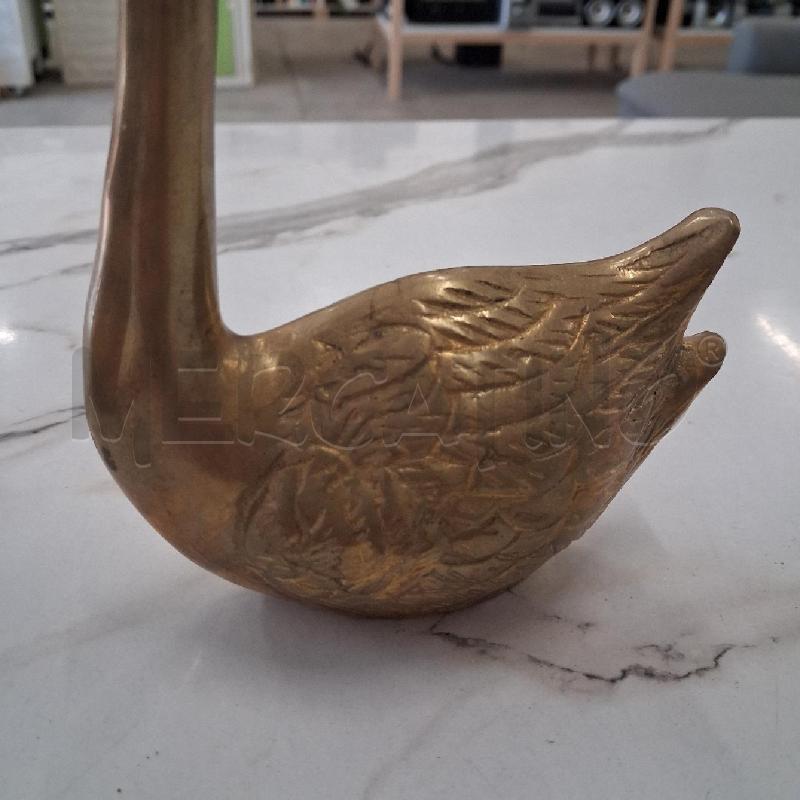 SOPRAMMOBILE CIGNI COPPIA OTTONE  | Mercatino dell'Usato San giorgio del sannio 3