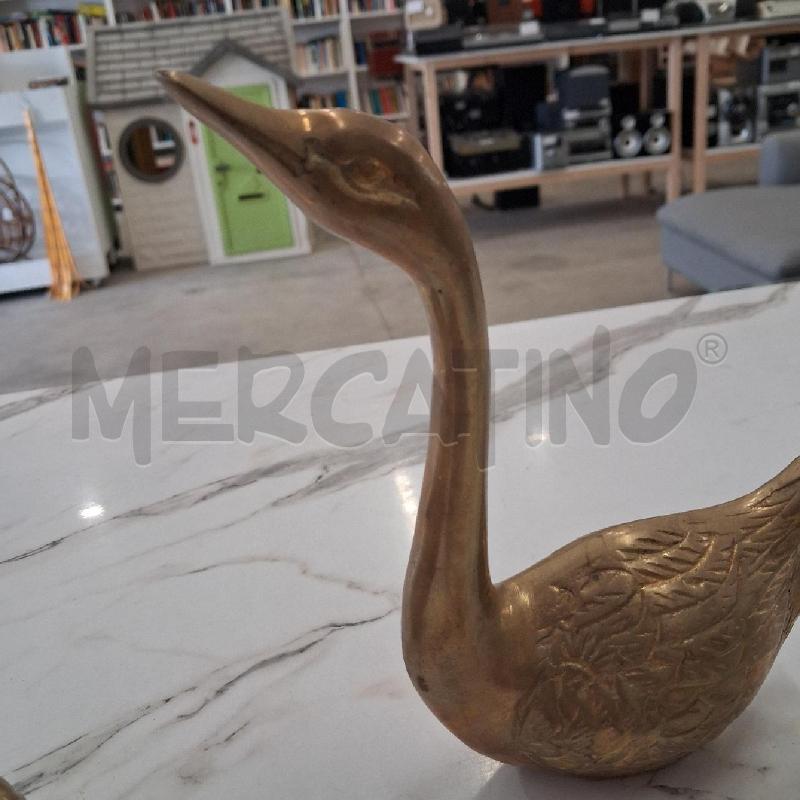 SOPRAMMOBILE CIGNI COPPIA OTTONE  | Mercatino dell'Usato San giorgio del sannio 4