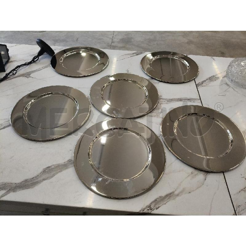 SOTTOPIATTI METALLO ARGENTATO  | Mercatino dell'Usato San giorgio del sannio 2