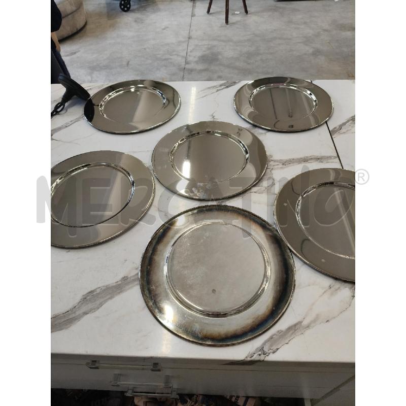 SOTTOPIATTI METALLO ARGENTATO  | Mercatino dell'Usato San giorgio del sannio 3