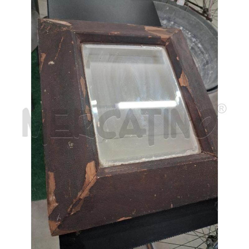 SPECCHIO C LEGNO MOLATO AL MERCURIO  | Mercatino dell'Usato San giorgio del sannio 2
