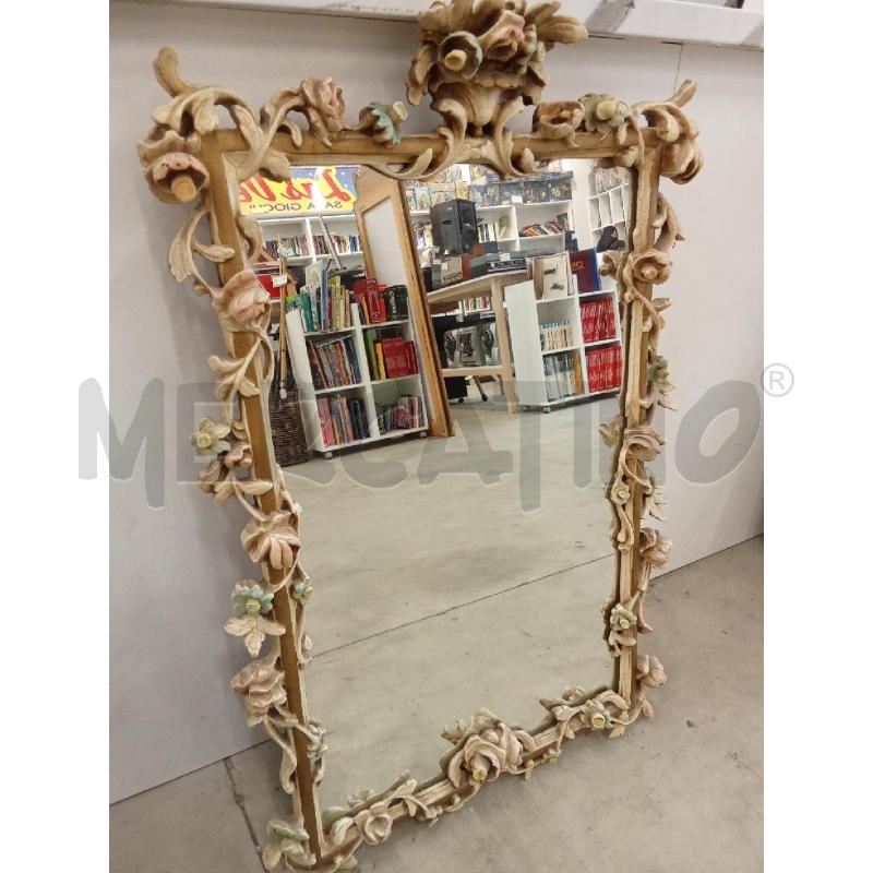 SPECCHIO C LIGNEA FLOREALE STILE VENEZIANO  | Mercatino dell'Usato San giorgio del sannio 1