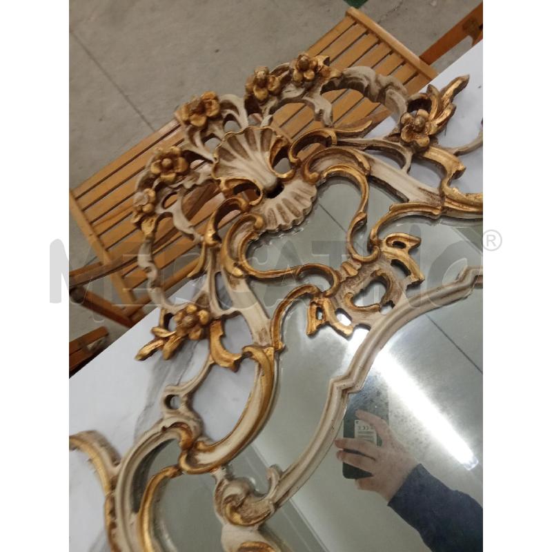 SPECCHIO STILE VENEZIANO LAVORATO PUNTE DORATE  | Mercatino dell'Usato San giorgio del sannio 3