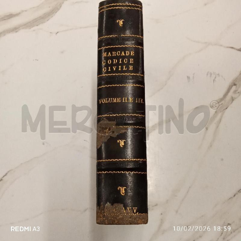 SPIEGAZIONE DEL CODICE NAPOLEONE VOL 11. 1872 | Mercatino dell'Usato San giorgio del sannio 2