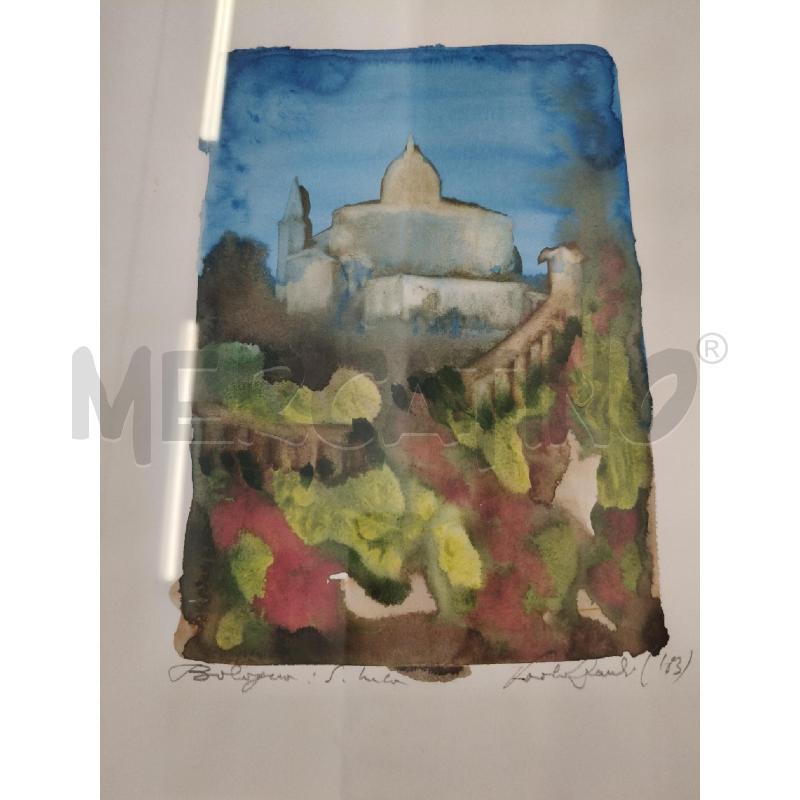 STAMPA ACQUERELLATA CASTELLO 113 | Mercatino dell'Usato San giorgio del sannio 2