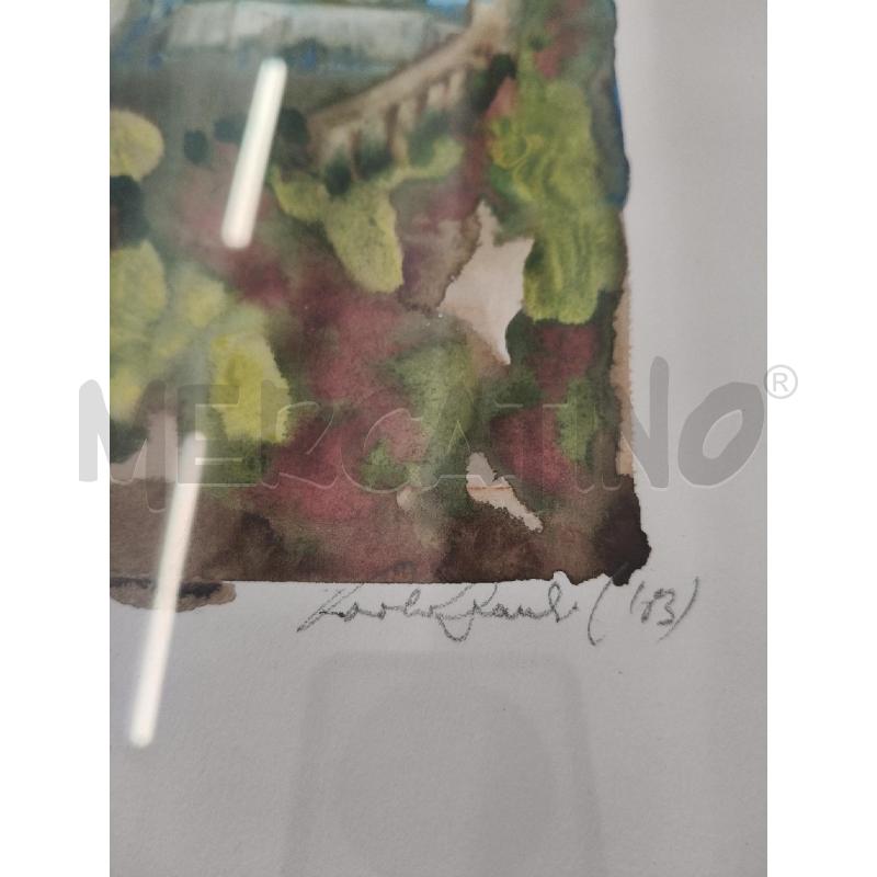 STAMPA ACQUERELLATA CASTELLO 113 | Mercatino dell'Usato San giorgio del sannio 4