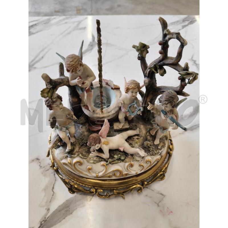 STATUINA CERAMICA PUTTINI BASE METALLO DIFETTI  | Mercatino dell'Usato San giorgio del sannio 2
